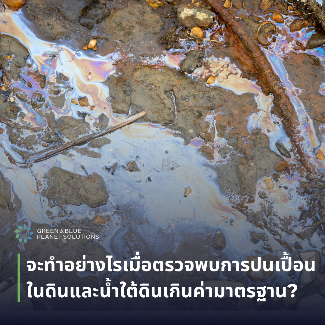 จะทำอย่างไรเมื่อตรวจพบการปนเปื้อนในดินและน้ำใต้ดินเกินค่ามาตรฐาน?
